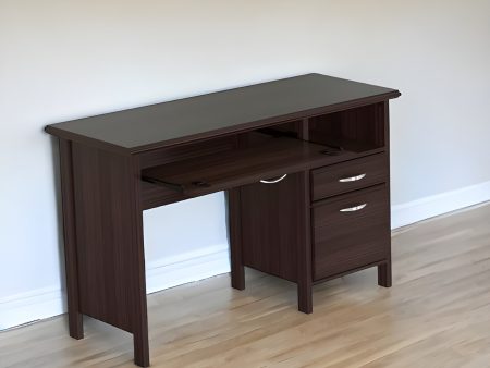 47  Espresso Computer Desk With Two Drawers Online now