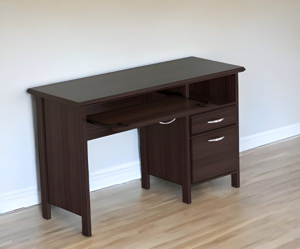 47  Espresso Computer Desk With Two Drawers Online now