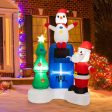 6 Feet Lighted Christmas Inflatable Mailbox Santa Claus Snowman Christmas Tree Online Sale