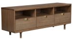 64  Sand Solid Wood Open shelving TV Stand Discount