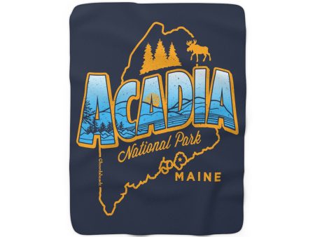 Acadia National Park Sherpa Fleece Blanket Discount