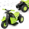 6V Kids Electric Ride on Motorcycle with Bubble Maker and Music-Green Online now