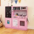 Toddler Pretend Play Kitchen for Boys and Girls 3-6 Years Old-Pink Fashion