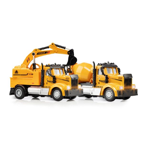 2-In-1 Mini Construction RC Trucks by USA Toyz Online now