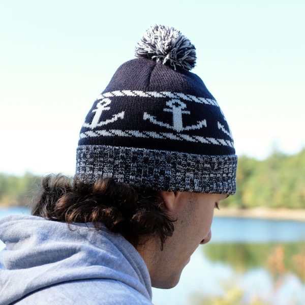 Anchor Down Old Port Knit Beanie Discount