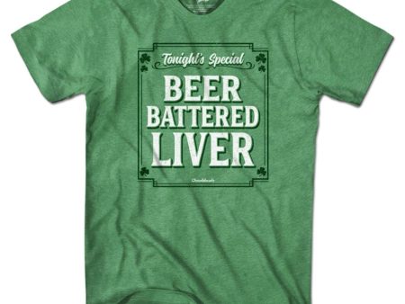 Beer Battered Liver T-Shirt on Sale