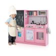 Toddler Pretend Play Kitchen for Boys and Girls 3-6 Years Old-Pink Fashion