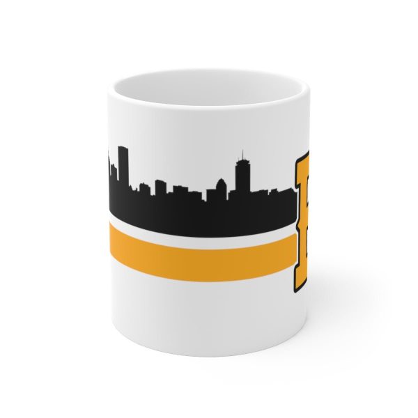 Boston B Black & Gold Sideline 11oz Coffee Mug For Cheap