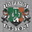 Defend Boston Shamrock Shield T-Shirt Hot on Sale