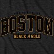 Property of Boston Black & Gold Tailgater Hoodie Fashion