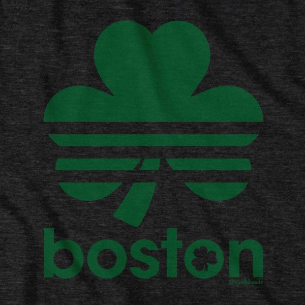 Boston Retro Shamrock Green Line T-Shirt For Sale