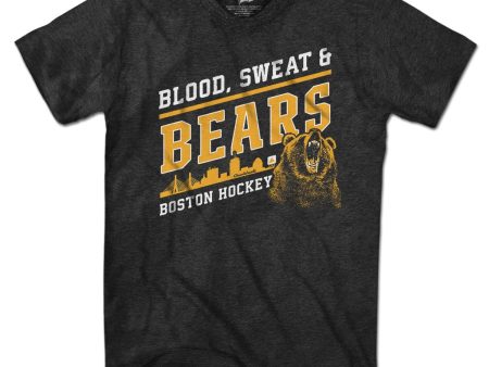 Blood Sweat & Bears Boston Hockey T-Shirt Sale