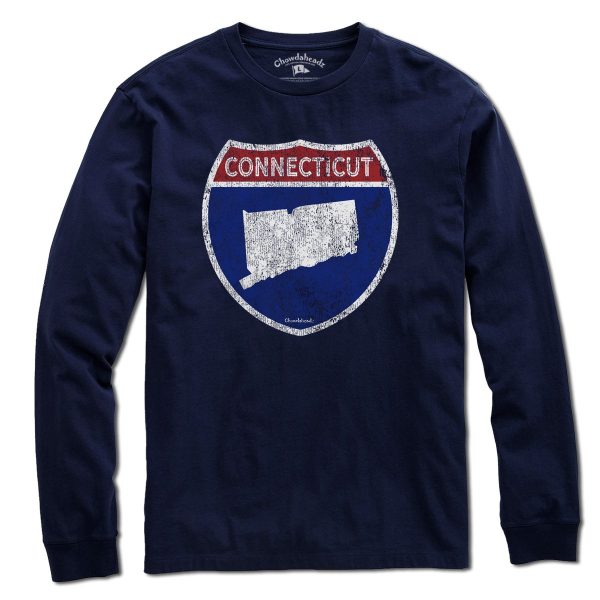 Connecticut Highway Sign T-Shirt For Cheap