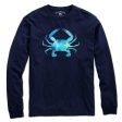 Blue Crab Watercolor T-Shirt on Sale