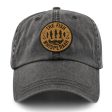 Fish Whisperaah  Wood Grain  Patch Washed Dad Hat Supply