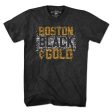 Boston Black & Gold Graffiti T-Shirt Fashion