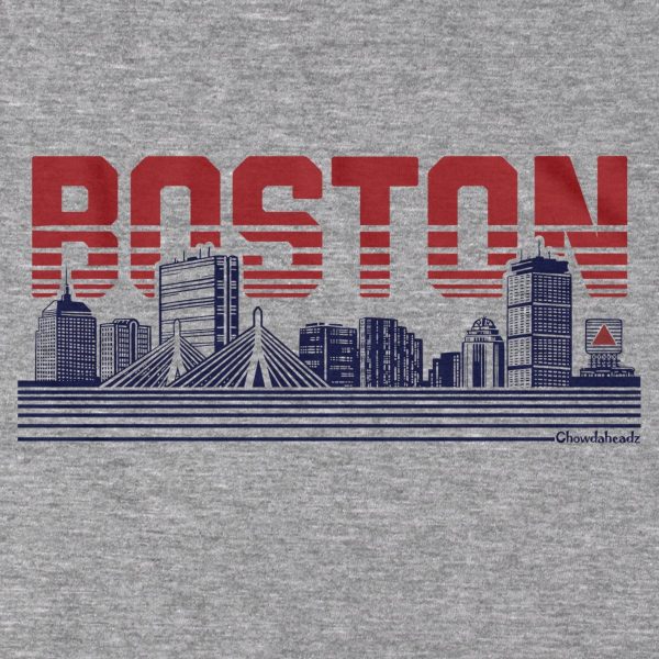 Boston Lined Cityscape T-Shirt Online now