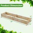 Wooden Raised Garden Bed Outdoor for Vegetables Flowers Fruit Sale