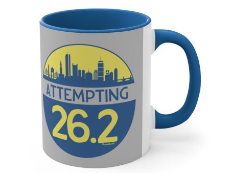 Attempting 26.2 Accent Coffee Mug, 11oz Fashion