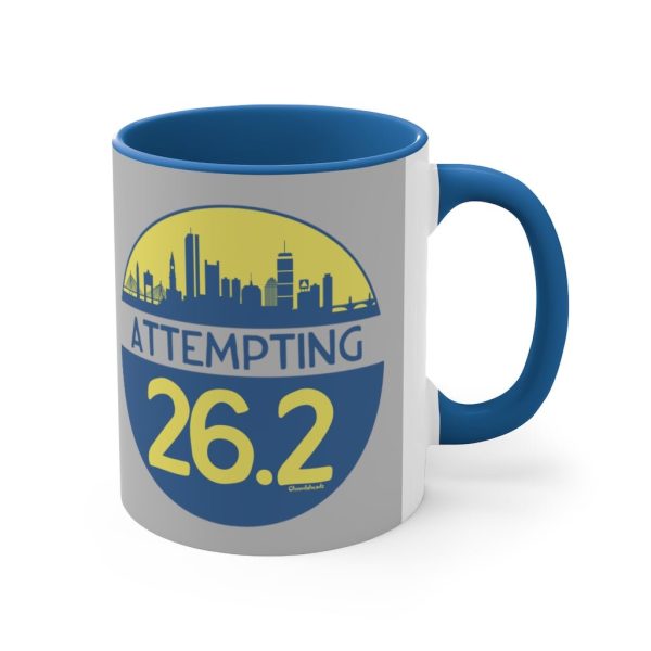 Attempting 26.2 Accent Coffee Mug, 11oz Fashion