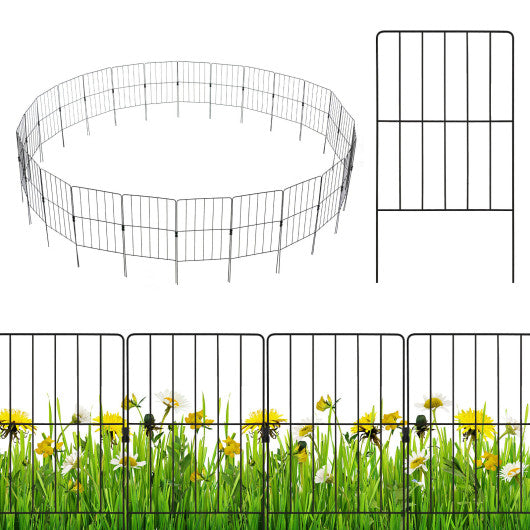 25 Pack Rustproof Decorative Garden Fence Set Hot on Sale