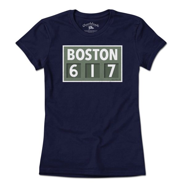 Boston 617 Scoreboard T-Shirt Sale