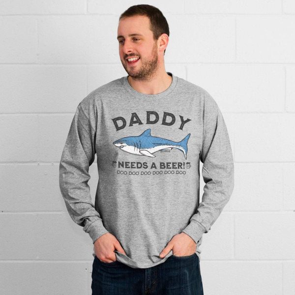 Daddy Shark Needs a Beer T-Shirt Hot on Sale