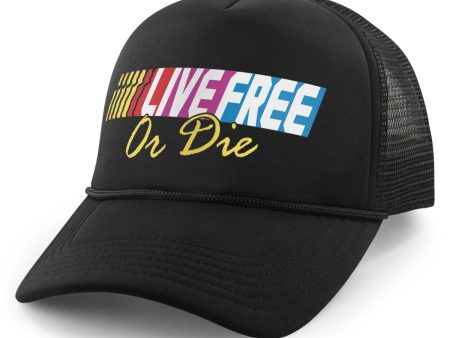 Live Free Or Die Fastlane Foam Trucker Hat on Sale