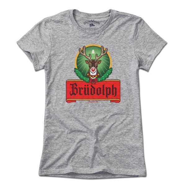 Brudolph Reindeer Label T-Shirt Online Hot Sale