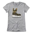 Black & Gold Boston Hockey Skate T-Shirt For Discount