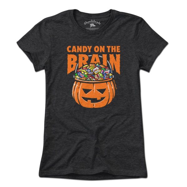 Candy On The Brain Halloween T-Shirt Hot on Sale