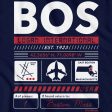 BOS Airport Code T-Shirt Online Hot Sale