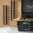 6 9 12-Bottle Rustproof Wall-Mounted Wine Rack-XL on Sale