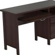 47  Espresso Computer Desk With Two Drawers Online now