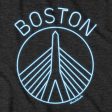 Boston Neon Bridge T-Shirt For Cheap