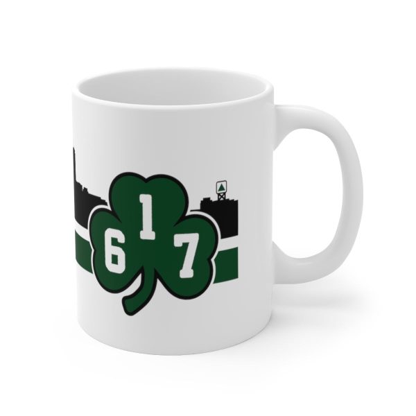 Boston 617 Shamrock Sideline 11oz Coffee Mug Online Hot Sale