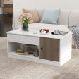 Modern Coffee Table with Lift Tabletop and Storage Compartments For Cheap