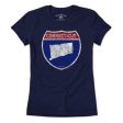 Connecticut Highway Sign T-Shirt For Cheap