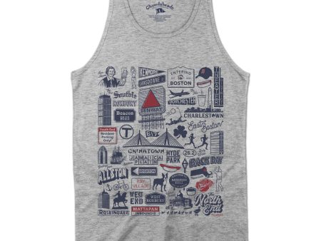 Boston Tourist Attraction Men s Tank Top Cheap