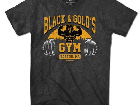 Black & Gold s Gym T-Shirt Sale