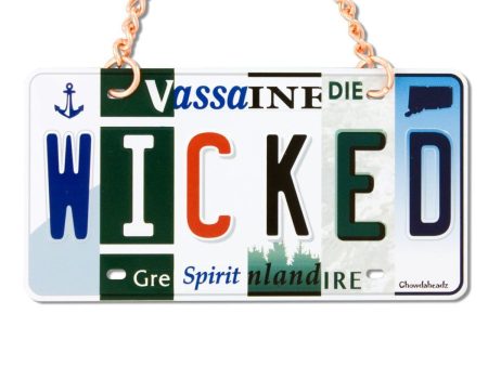 Wicked License Plate Ornament For Cheap