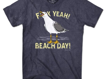 F Yeah! Beach Day! Seagull T-Shirt Discount