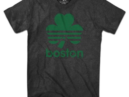 Boston Retro Shamrock Green Line T-Shirt For Sale