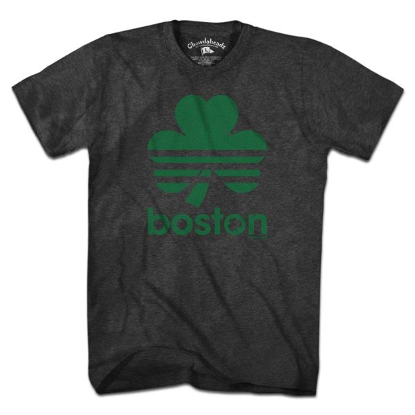 Boston Retro Shamrock Green Line T-Shirt For Sale