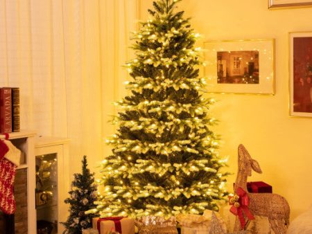 6 Feet Hinged Christmas Tree with 350 LED Lights Remote Control Online Hot Sale