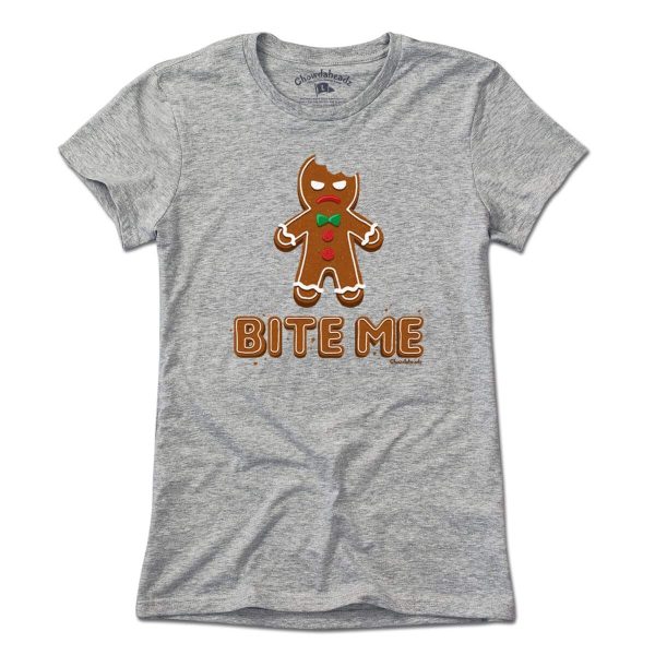 Bite Me Gingerbread Man T-Shirt Online