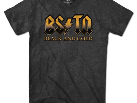 Black & Gold High Voltage T-Shirt Hot on Sale