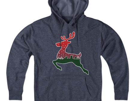 Boston Reindeer Skyline Hoodie For Sale