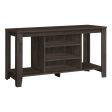 48  Brown Open Shelving TV Stand Fashion