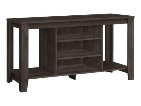 48  Brown Open Shelving TV Stand Fashion